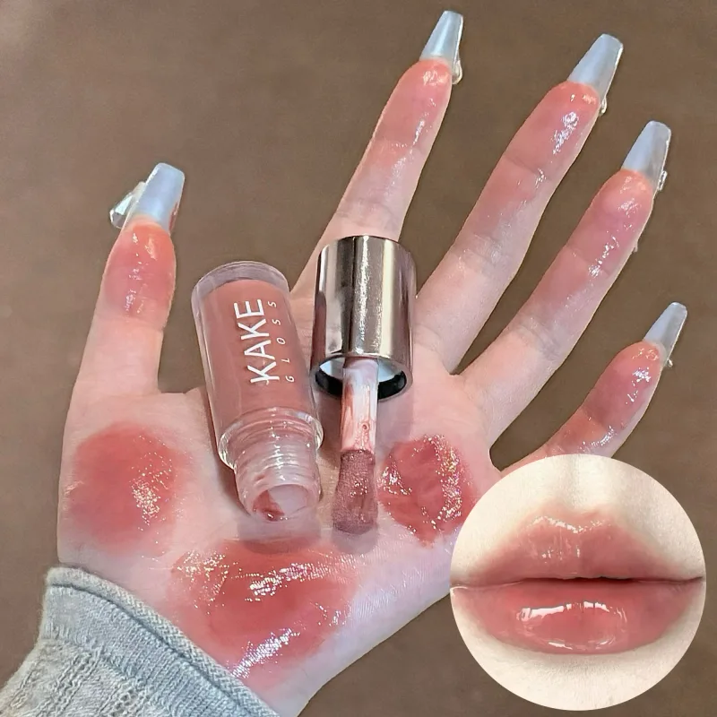 Καθρέφτης Liquid Lipstick Ενυδατικό Jelly Brown Water Light Lip Glaze Sexy Lip Gloss μακράς διαρκείας Nude Lip Tint Καλλυντικά Μακιγιάζ