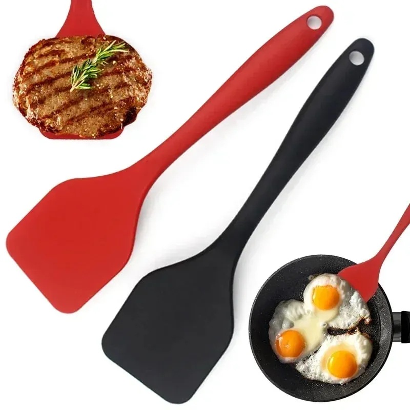 Silicone Cooking Leakage Spatula Dense Shovel Fried FishOmelette Shovel Non-stick Spatula Kitchen Cooking Tools — image 3
