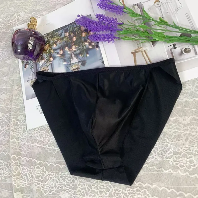 Comfortable Bulge Pouch Men High Cut Transparent Underwear Mesh Panties Underpants Fashion Seamless Lingerie Man