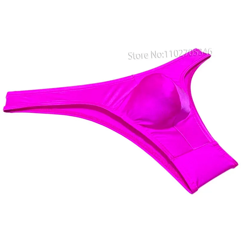 Silky Smooth Bikini Briefs Men's Enhance Pouch Micro Underwear Slip Sexy Beach Briefs Breathable Sissy Panties Pool — image 27