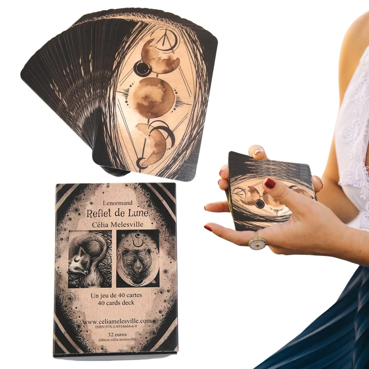 Lenormand Reflet De Lune Κάρτες Lenormand Κάρτες Ταρώ Τράπουλα Oracle Παιχνίδια καρτών για Ενήλικες Διασκέδαση Παιχνίδια ενηλίκων Προμήθειες για πάρτι Δώρο