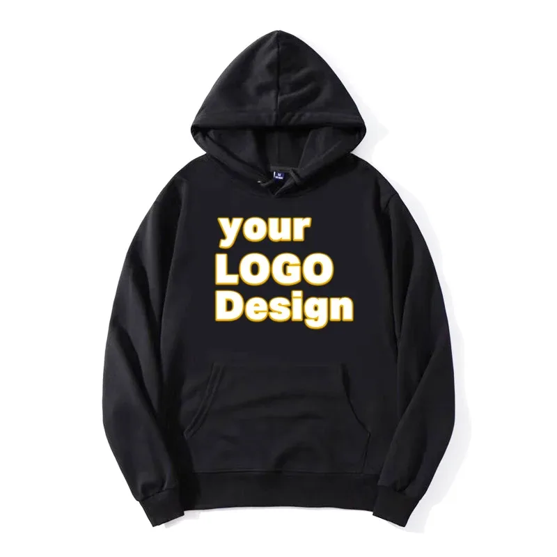 Custom Hoodies DIY ข้อความโลโก้ภาพพิมพ์คุณภาพสูง Hoodie ที่กำหนดเองกีฬา Casual Sweatshirt ส่วนบุคคลคริสต์มาสของขวัญ