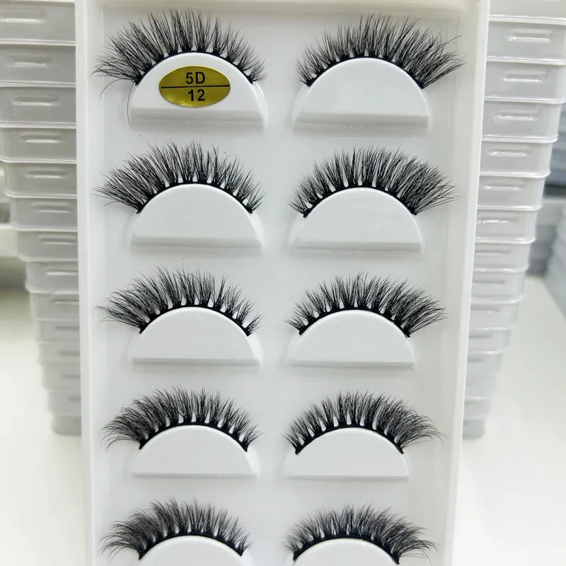 38 Style 5 Pairs Eyelash Natural 3D Mink Ψεύτικες βλεφαρίδες Μακιγιάζ Fake Eye Lashes Faux Cils Make Up Εργαλεία ομορφιάς Χονδρική