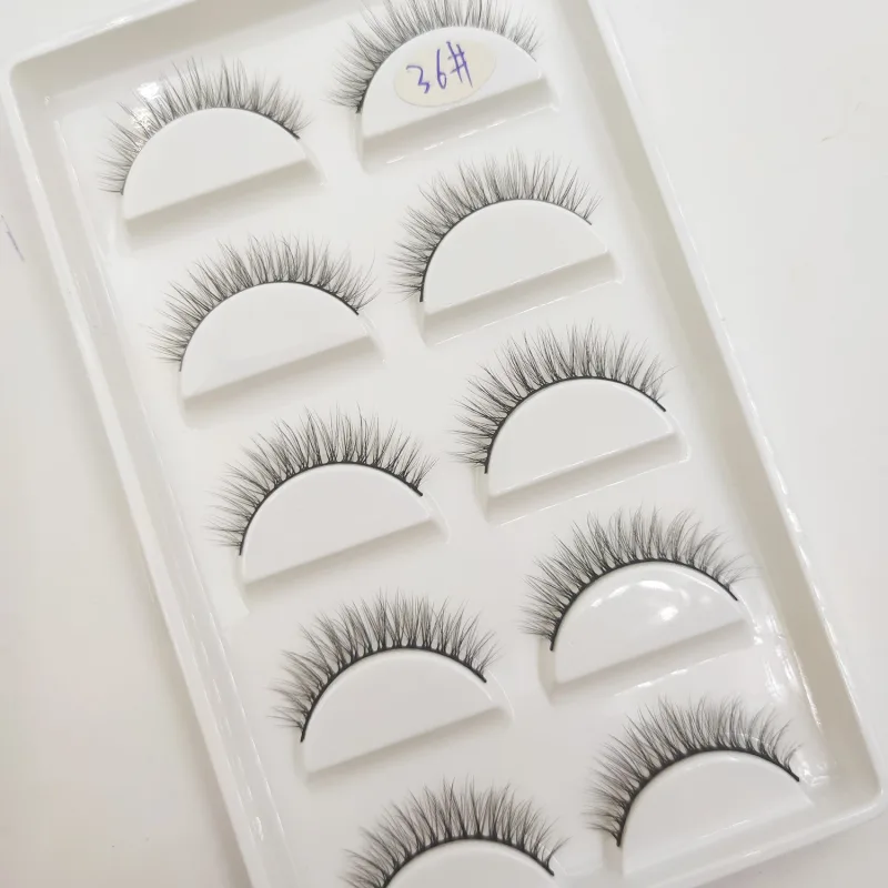 38 Style 5 Pairs Eyelash Natural 3D Mink Ψεύτικες βλεφαρίδες Μακιγιάζ Fake Eye Lashes Faux Cils Make Up Εργαλεία ομορφιάς Χονδρική