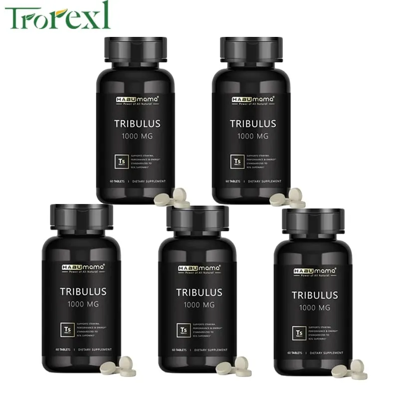 Ανδρικό συμπλήρωμα ενίσχυσης Tribulus Terrestris Pills High Purity που ενισχύει την ενεργειακή αντοχή και ταχεία δράση 60 ταμπλέτες