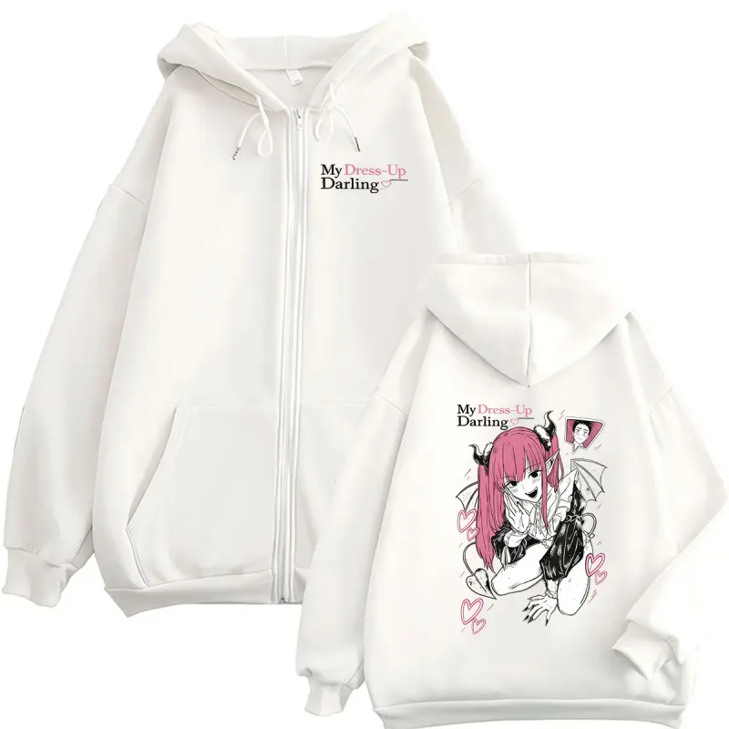Anime Marin Kitagawa My Dress Up Darling Zipper Hoodie Men Women Kawaii Clothing Pullover Sweatshirt Long Sleeve Jacket Hoodies