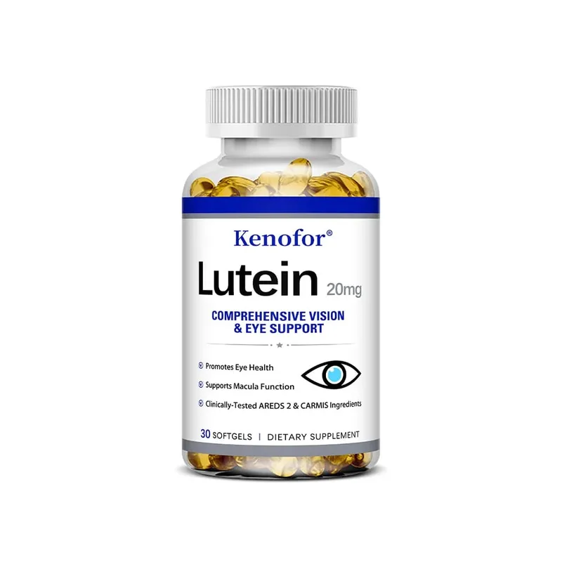 Lutein Capsules - na may Zeaxanthin at Vitamin E - Napakahusay na Antioxidant Eye Health na Nagpapabuti sa Kalusugan ng Paningin - 120 Capsules
