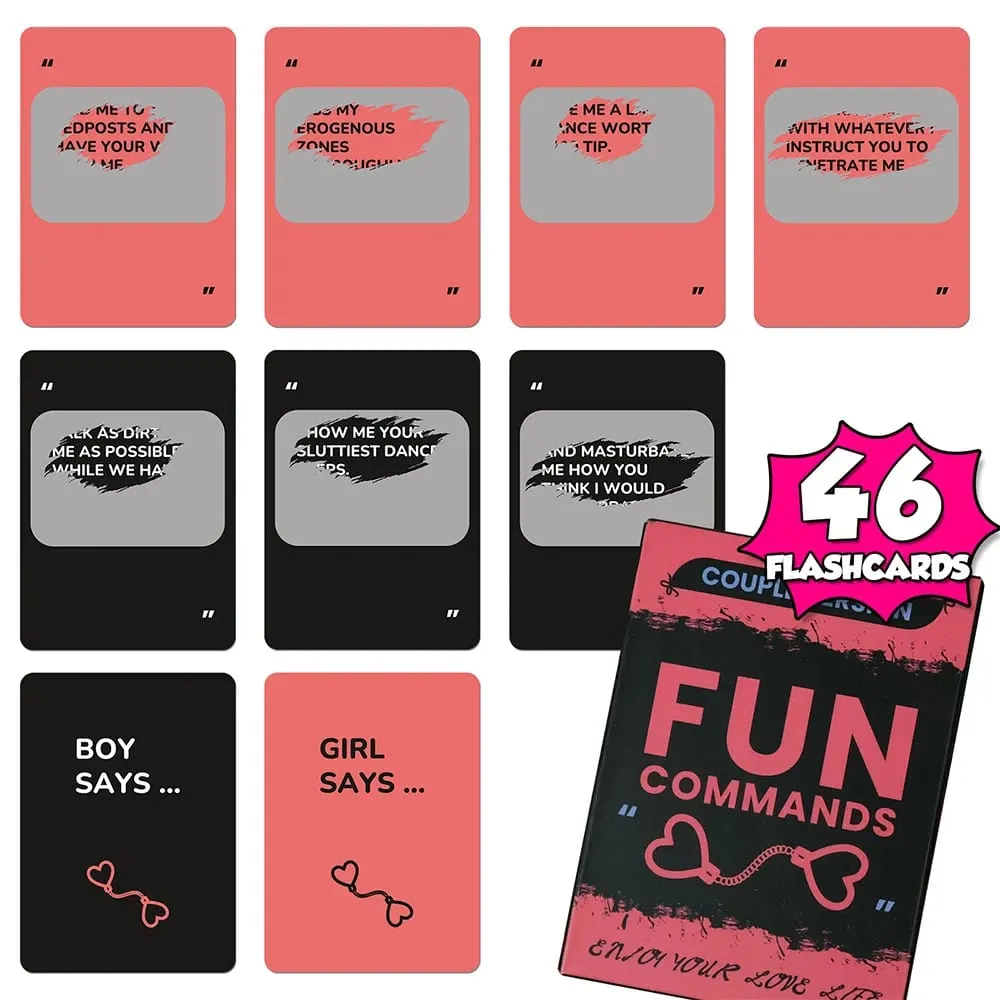 Felnőtteknek szóló szórakoztató parancsok kaparós kártyák pároknak – 46 szexi kihívás és játék – Romantikus ajándék az évfordulós Valentin-napra