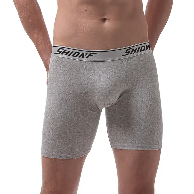 150kg 9xl calcinha esportiva masculina de algodão de grandes dimensões perna longa boxer secagem rápida jogging shorts de fitness masculino apertado correndo curto — image 6