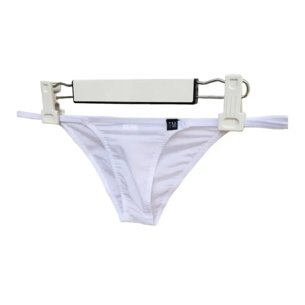 Men Solid Color Thin Soft Breathable Very Hot Lingerie Gay Sissy Pouch Underwear Solid Underpants Panties Briefs Men's Clothing