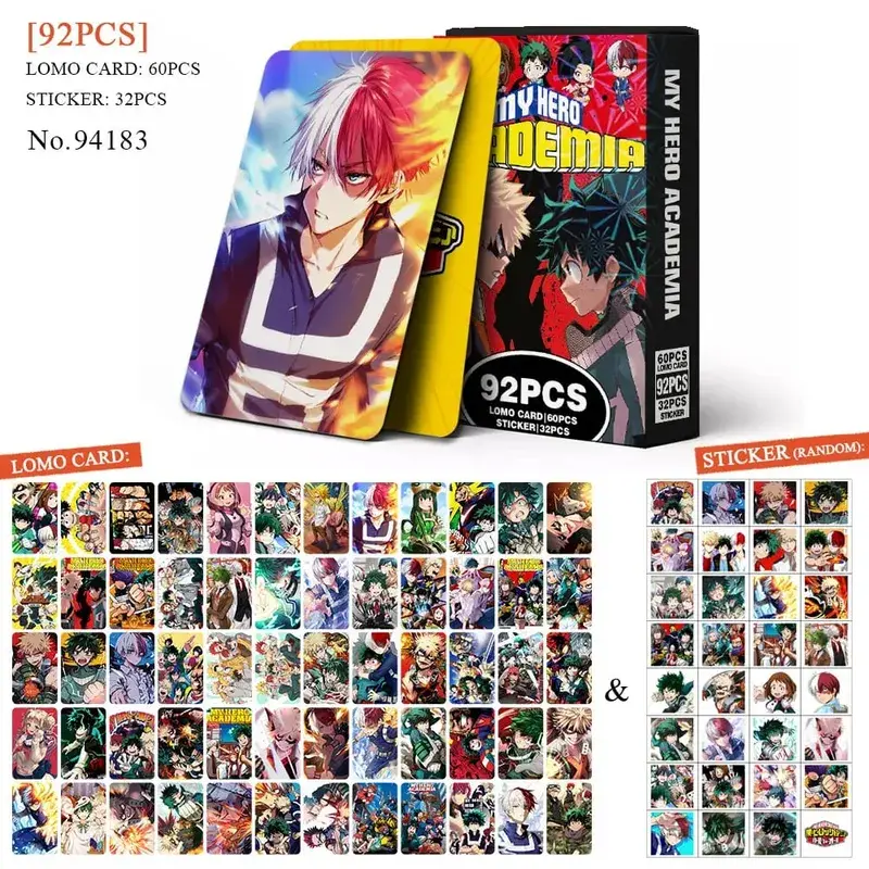 מתקפת אנימה על טיטאן Lomo Card גלויה צעצוע Haikyuu רוקח יומני הונקאאי כוכבי אוסף כרטיסים עם מדבקות מתנה — image 21
