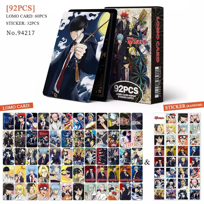 מתקפת אנימה על טיטאן Lomo Card גלויה צעצוע Haikyuu רוקח יומני הונקאאי כוכבי אוסף כרטיסים עם מדבקות מתנה — image 8