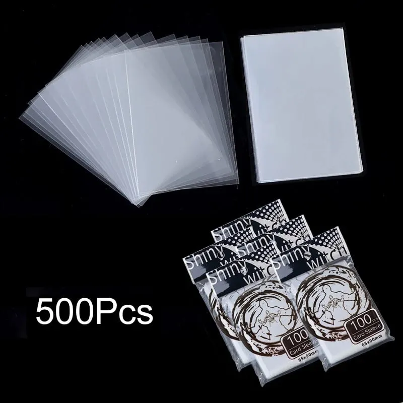 Bộ 100-500 Thẻ Tay Trong Suốt Trong Suốt Bảo Vệ Thẻ Giá Đỡ Cho Bảng Chơi Trò Chơi ID Giao Dịch Thư Mục Ảnh túi — image 16