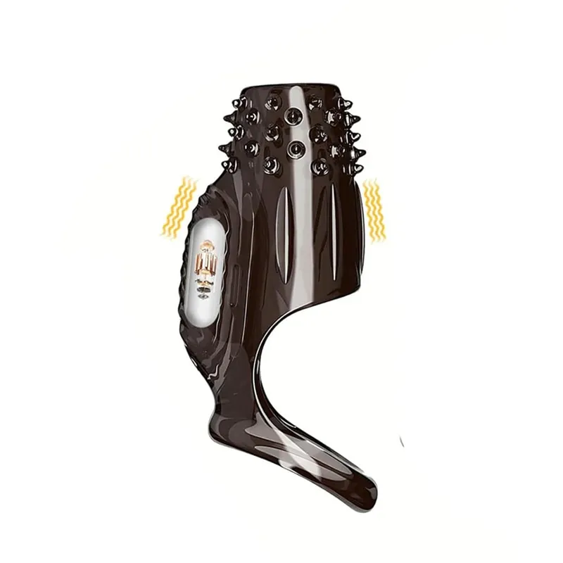 Penis Sleeve Extensions Condom Male Enlargement Delay Vibrators Clits Massager Cock Ring Vibrating Penis Cover Sex Toys For Men — image 8