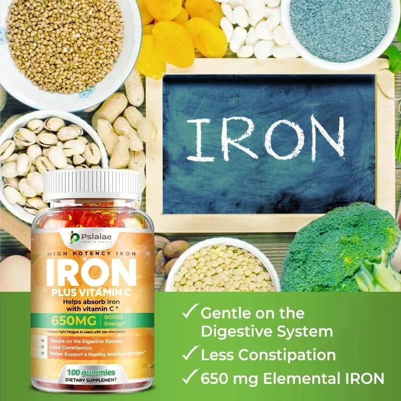 Iron Gummies 650 Mg - Promotes Red Blood Cell Production Relieves Fatigue Gently Absorbs Iron and Improves Energy — image 5