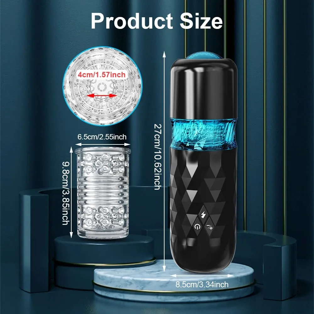 Male Masturbator Cup Automatic Telescopic Rotation Masturbation Machine Pusssy Blowjob Electric Male Men Piston Adult Sex Toys — image 6