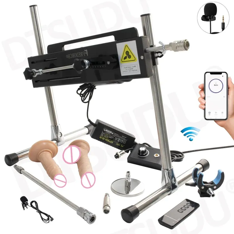 Dildo-120W Automatic Dildo Machine 3-15cm Super Silent Masturbation Dildo Sex Machine Adult Couple Sex Toy Female Male Sex Toy