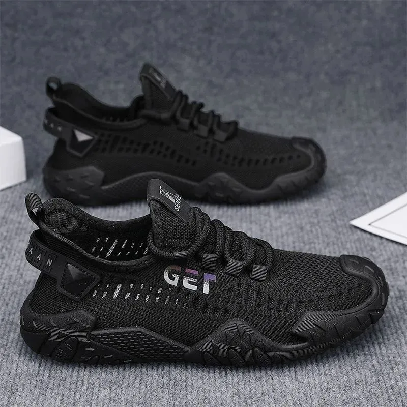 Men's 2026 New Summer Mesh Sneakers Lightweight Running Sports Walking Shoes Breathable Soft Sole Non-slip Casual Shoes