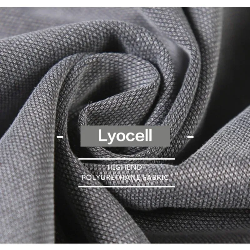 S-5XL 6Style Men's Loose Jeans Summer Soft Lyocell Thin Fabric Straight Pants Drawstring Elastic Waist Korea Casual Trousers Y2K
