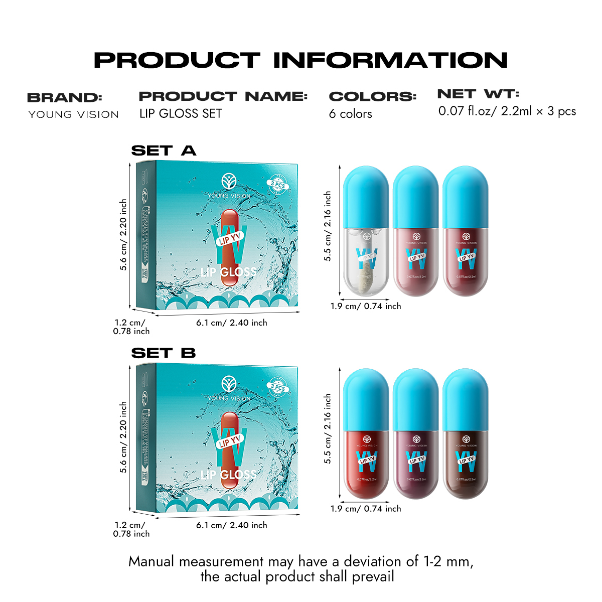 Mini Velvet Matte Lip Gloss Set 3 τμχ/4 τμχ Αντικολλητικό Κύπελλο που δεν ξεθωριάζει με μακράς διαρκείας απόχρωση χειλιών με άρωμα φρούτων Απαλό και ελαφρύ — image 6