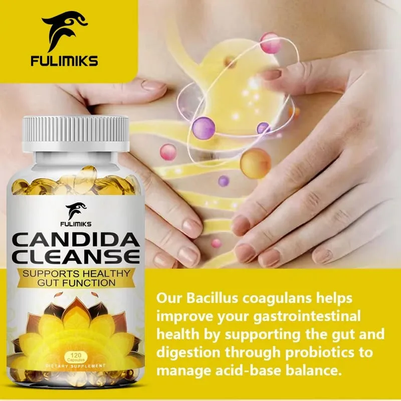 Fulimiks Candida Cleanse - Antioxidant Intestinal Cleansing and Detoxification Promote Digestion & Metabolism - 120 Capsules — image 4