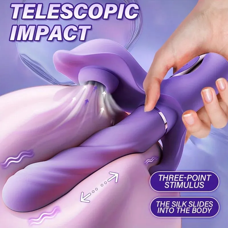 3 in 1 Thrusting Dildo Vibrator G-Spot Rabbit Vibrator for Women Vagina Clitoris Stimulator Sex Toys Adults Products For Women