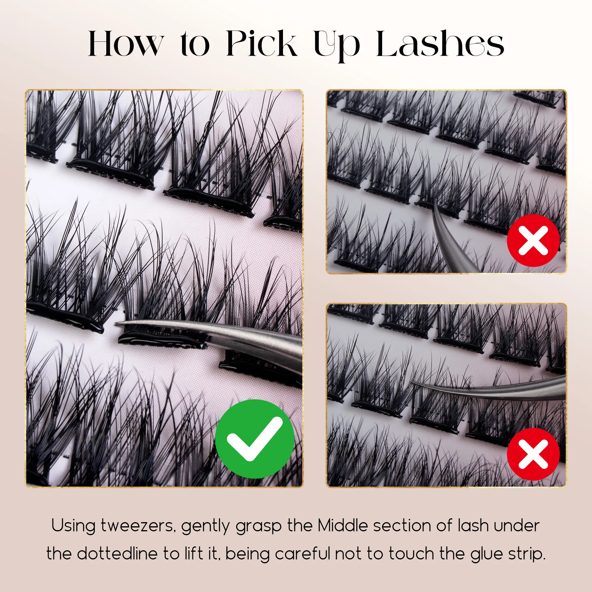 Befer Self-Adhesive Lash Clusters No-Glue Manga Eyelashes 120 Pcs Clusters Lashes Natural Makeup Fluffy False Eyelashes Supplier