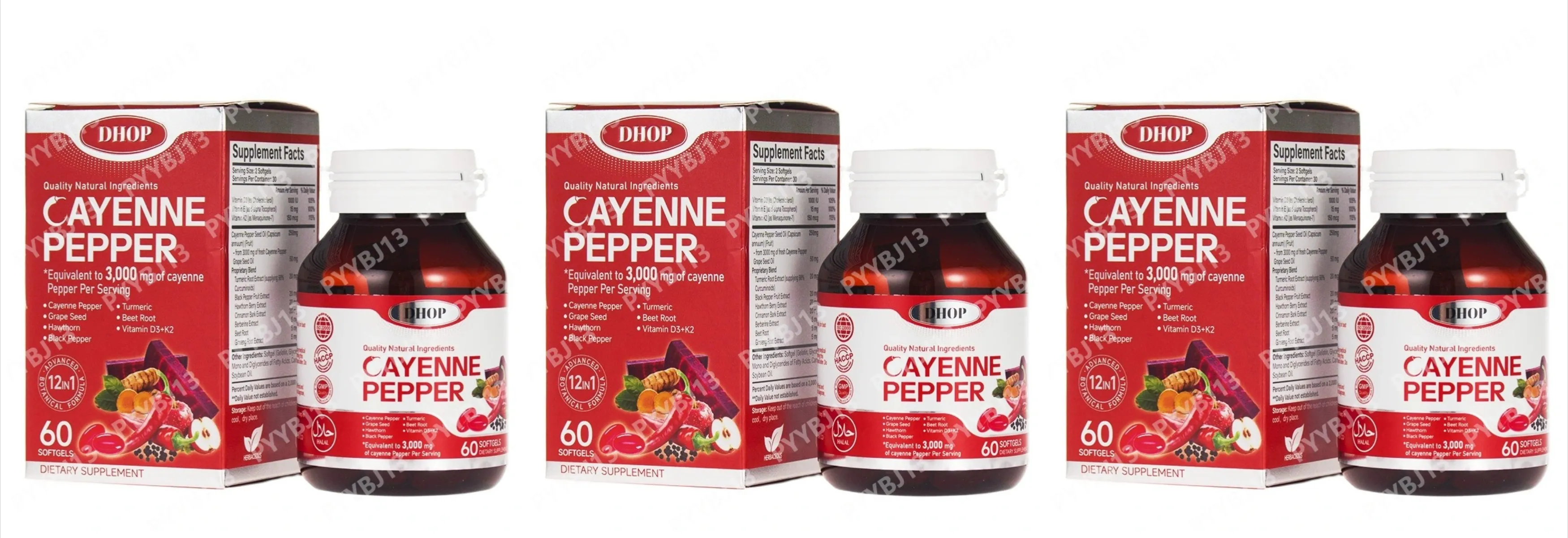 Cayenne Paprika Kapszula - Napi Wellness Támogatás - Tiszta Cayenne Paprika Kivonat - Kapszaicin Kiegészítők Vegán 60 Count unisex