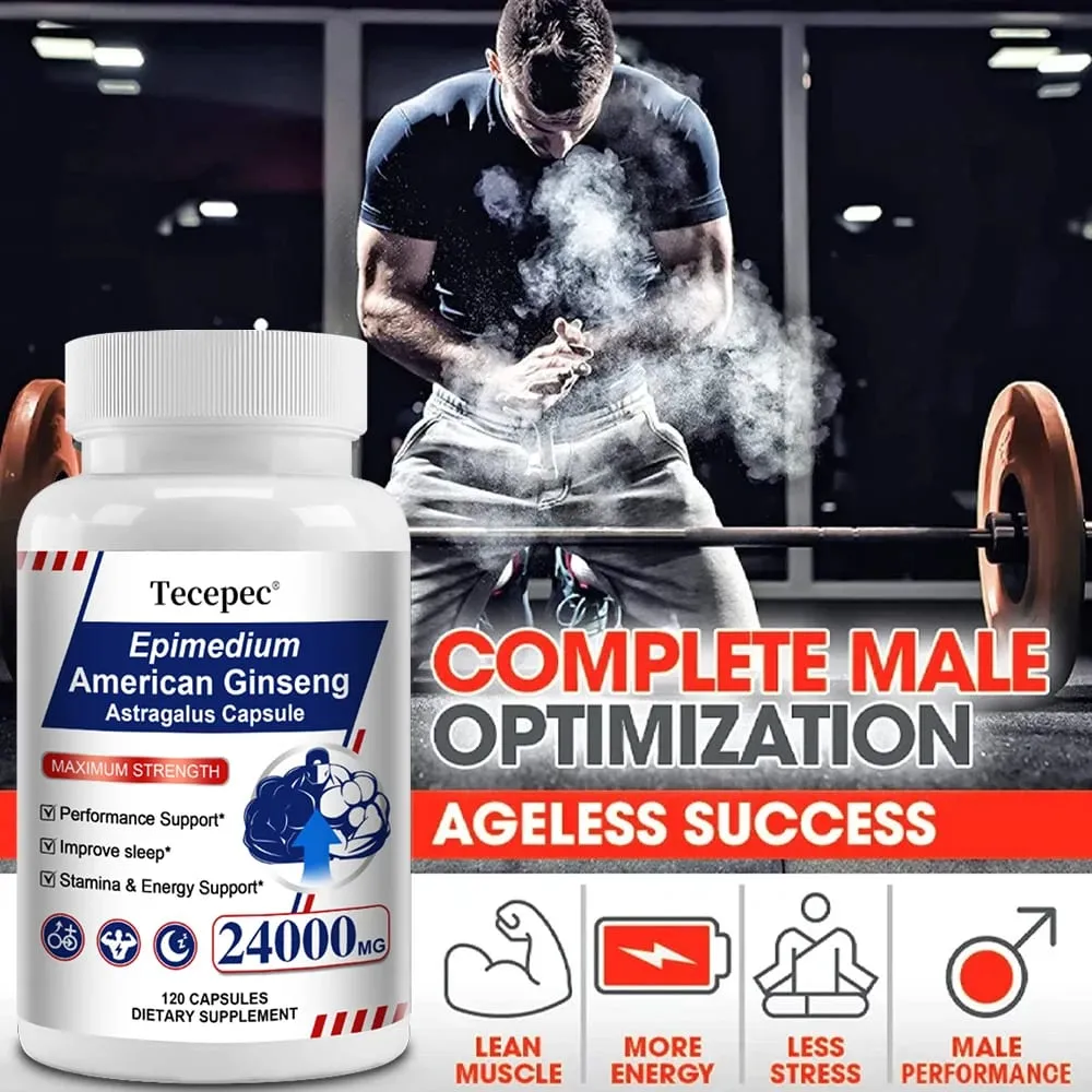 Κάψουλες Ginseng & Astragalus Υποστηρίζει Δύναμη Αντοχή & Ενέργεια Προωθεί τον ύπνο Φυσική Υποστήριξη Ανοσοποιητικού 30/60/120 Κάψουλες