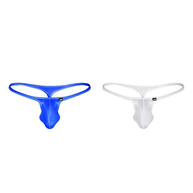 Men's Underwear Japanese Style Ultra-Thin Ice Silk Thong Low Waist Elastic Comfortable T-Back