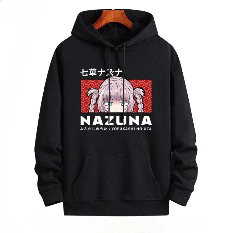 Y2K Anime CALL OF THE NIGHT Nazuna Nanakusa Rolig Hoodie Hip Hop Grafiska Sweatshirts Poleron Hombre Streetwear Harajuku Tracksui