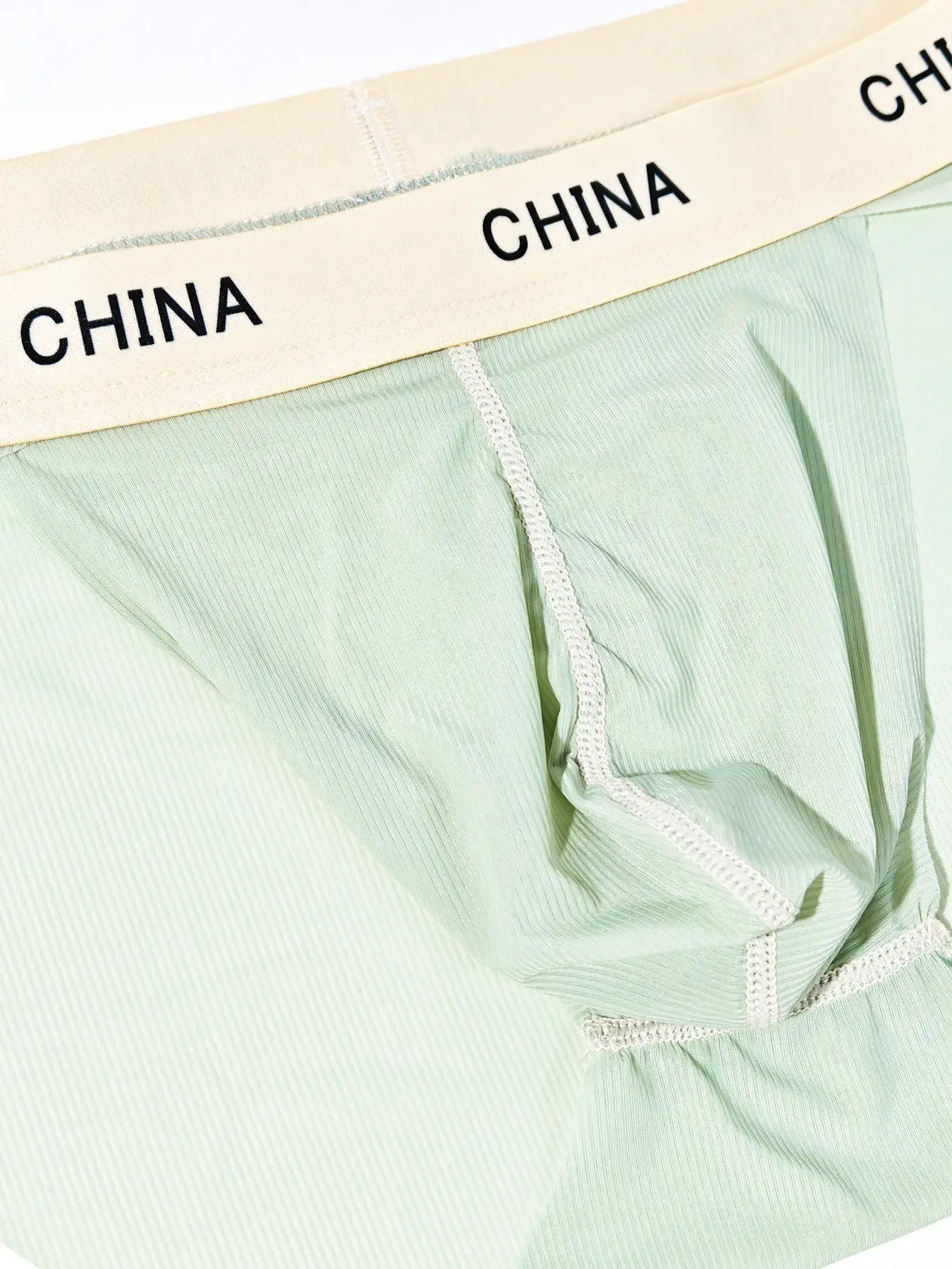 Men's Summer Ice Silk Triangle Boxer Shorts Breathable Sports Style Youth Underwear Soft Skin-Friendly Thin Briefs Fashionable