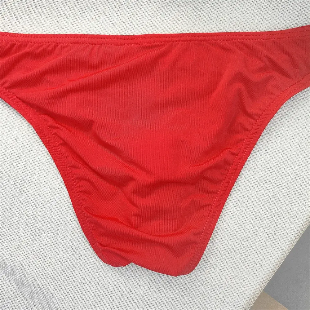 Men's Ultra-low Waist Bugle Pouch Bikini Briefs Sexy Tight Transparent Underwear Male Ice Silk Ultra-thin Underpants Plus Size — image 11
