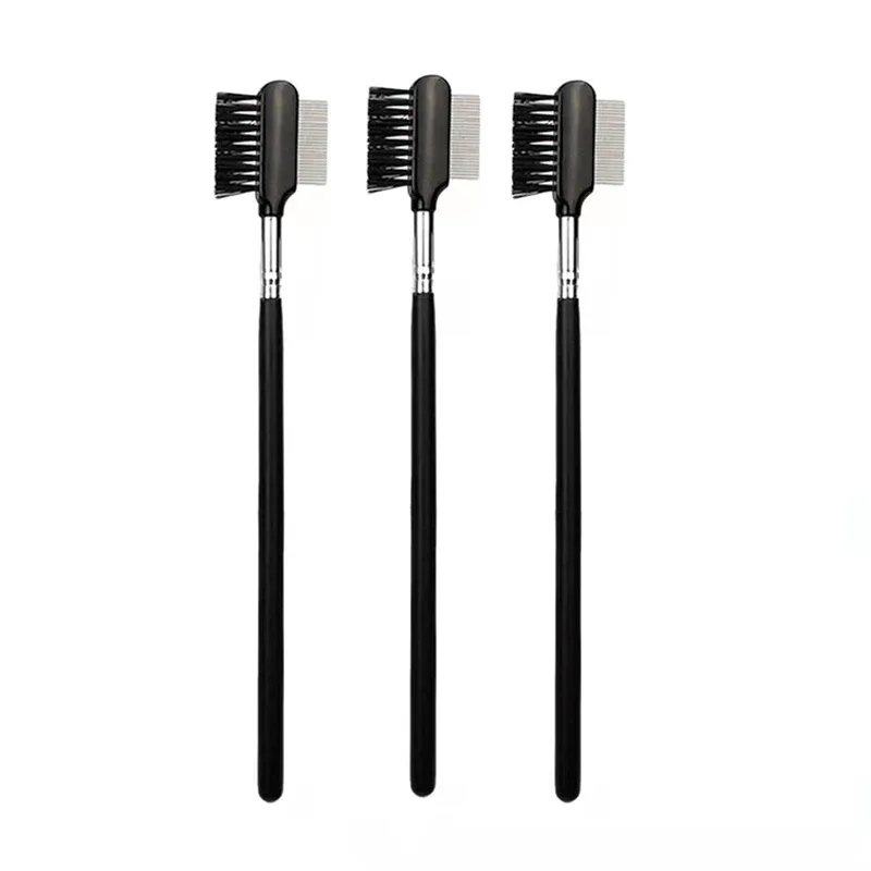 1pc Eye Brow Makeup Brush stainless steel Eyelash Comb Make Up Brushes Lashes 2 sides Grooming Beauty Cosmetic Tools multiple — image 16