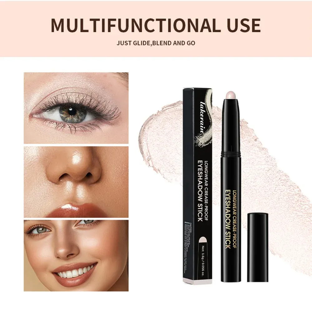 6 Χρώματα Eyeshadow Pencil Stick Shimmer And Matte Waterproof Metallic Glitter Eye Shadow Highlighter Pencil Eyeshadow Cosmetics — image 5