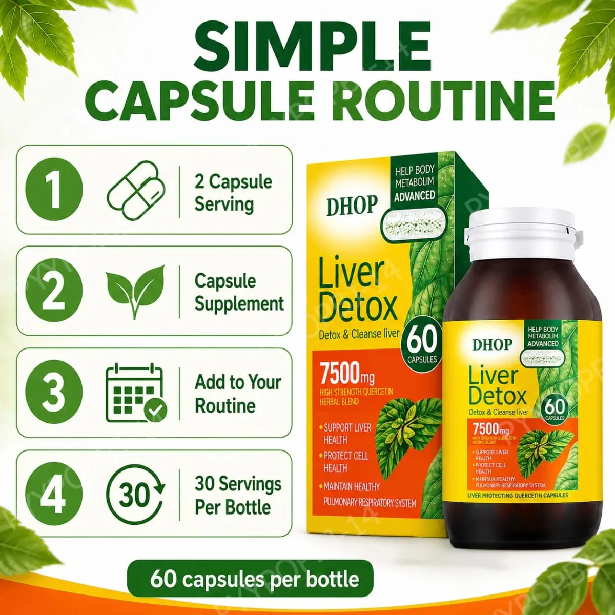 Milk Thistle Liver Health Capsules 60 Count with Vitamin C E Choline Curcumin- Υποστηρίζει την υγιή λειτουργία του ήπατος — image 7