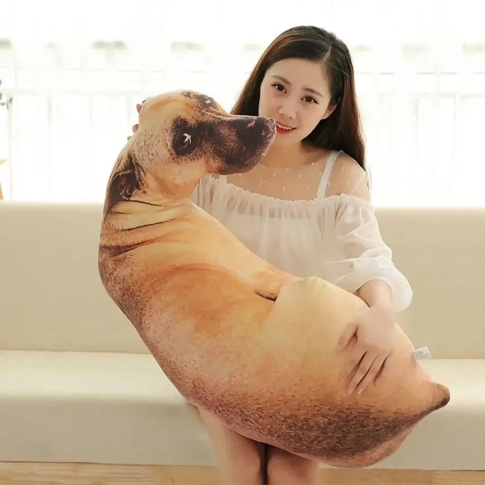 כלב 3D 3D כרית לזרוק כרית כלב רכה כרית Creative Cushion Home