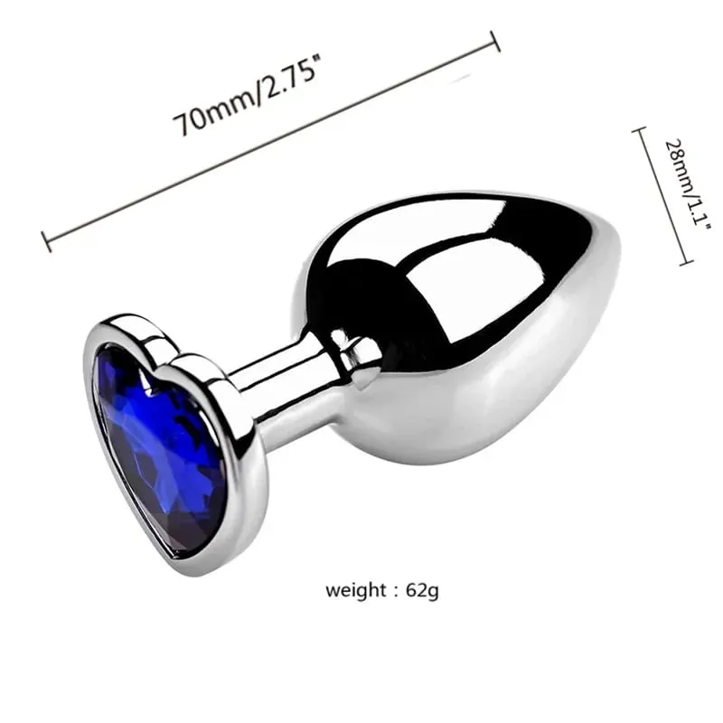 3 Sizes Metal Anal Plug Jewelry Base Beginner To Expert Butt Plug Tail Female Male Adult Toys Dildos Adult Sex Toys Couples — image 8