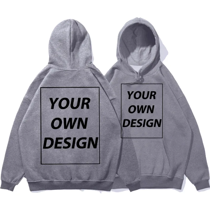 ที่กำหนดเอง DIY พิมพ์ผู้ชายผู้หญิงฤดูใบไม้ร่วงฤดูหนาว Hoodies Casual CLASSIC Pullovers ง่าย Comfy Streetwear นุ่มกีฬาเสื้อผ้า