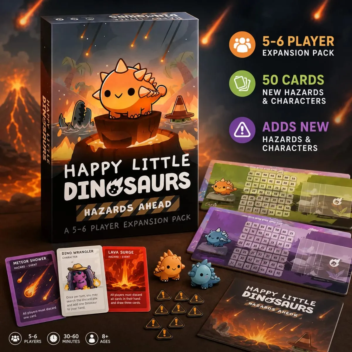 Πακέτο επέκτασης παιχνιδιών με κάρτες HappyLittle Dinosaurs Αστείο επιτραπέζιο παιχνίδι στρατηγικής για πάρτι για οικογενειακούς φίλους για παιδιά και ενήλικες Αγγλική έκδοση — image 2
