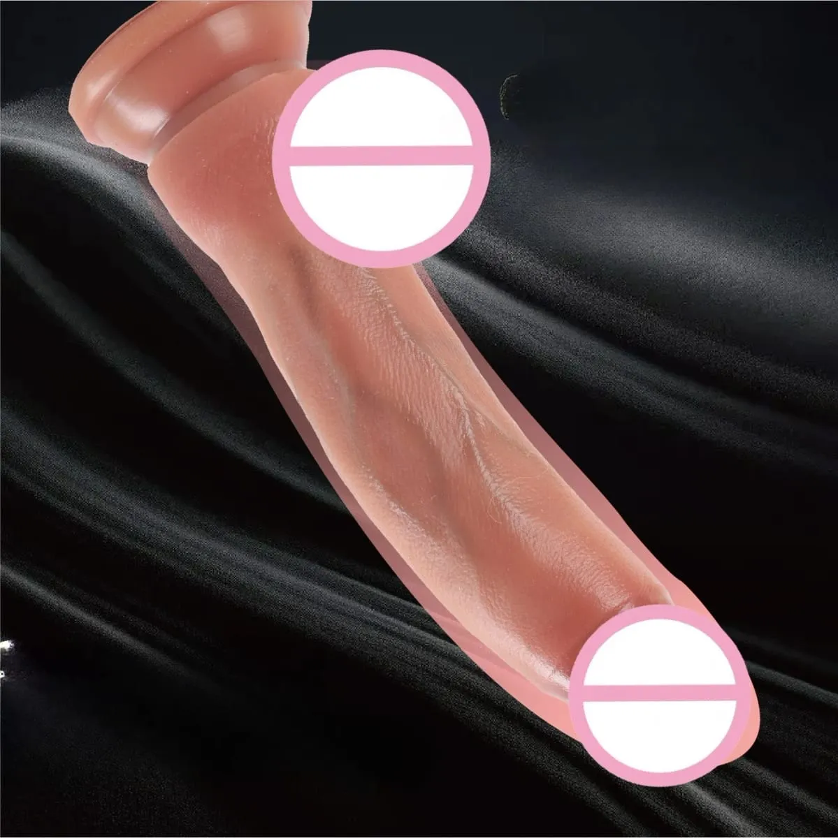 Soft Realistic Skin Feel Human Penis Cheap Dildo Double Silicone Suction Cup Thick Dick Anal Sex Toys Men Women Gay Strapon Cock — image 3