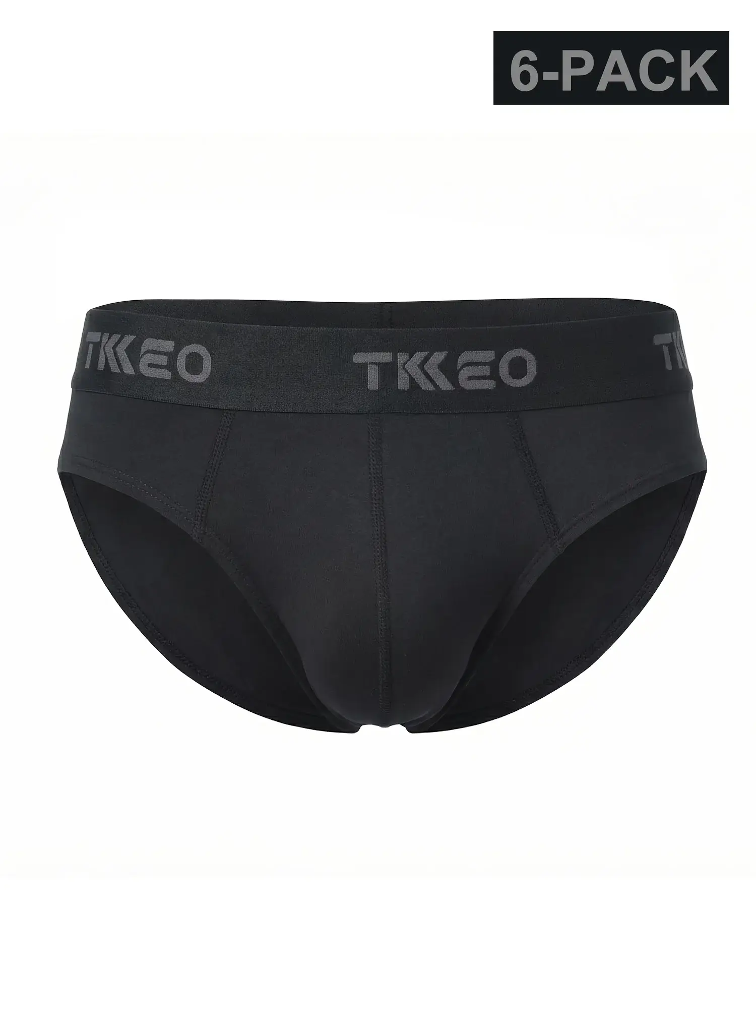 6-piece set of men's fashion underwear, high-quality briefs, breathable, soft and comfortable, moisture-wicking, quick-drying, large quantity pack — image 2