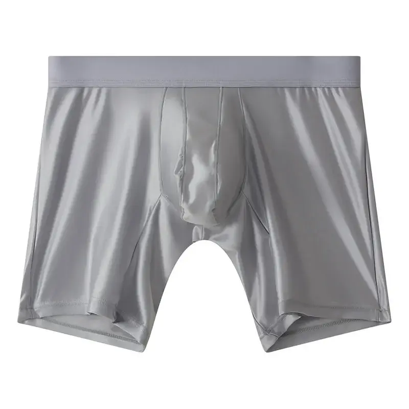 M-xxl Mens Underwear Boxers Solid U Pouch Panties For Man Extended Leg Boxer Shorts Homme Middle Waist Sports Underpants Male — image 14