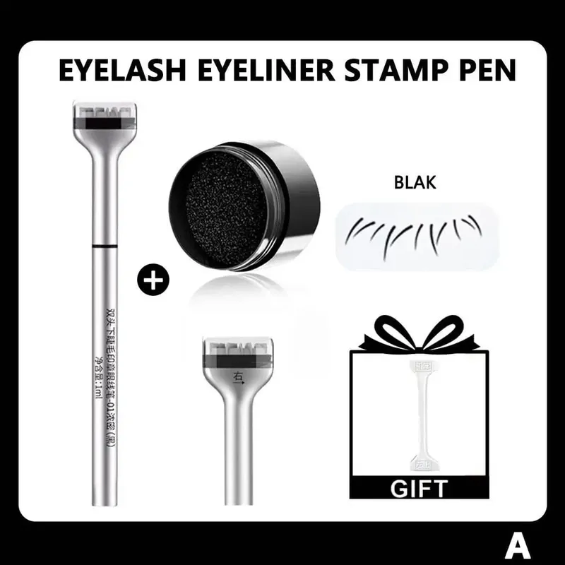 3in1 Eye Makeup Stamp Φορητό Lasting-Sudge-proof Stamp Stamp Eyeliner & Mole Fast Application Σετ μακιγιάζ ματιών Εργαλεία μακιγιάζ βλεφαρίδων — image 9