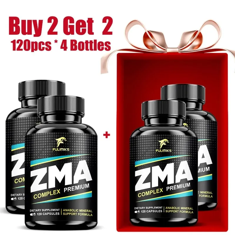 ZMA Supplements Capsules with Zinc Magnesium Vitamin B-6 Support Energy Overall Health Joint Suitable for Men & Women
