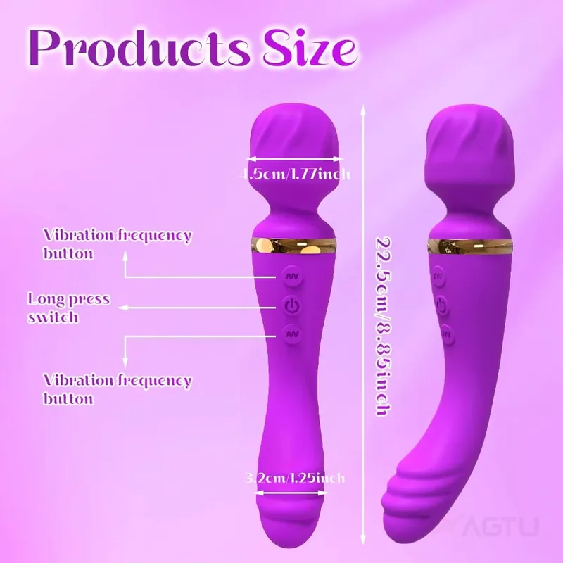 Ισχυρός δονητής AV για γυναίκες Θηλή G spot Clitoris Stimulator Magic-Wand Dildo Γυναικείο Αυνανισμός Παιχνίδια σεξ ενηλίκων Γρήγορος οργασμός