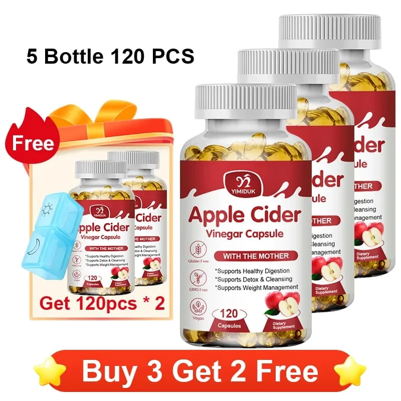 Apple Cider Vinegar Capsules 1600mg Supports Digestion Natural Cleansing Weight Management Immune Health & Metabolic Balance — image 13