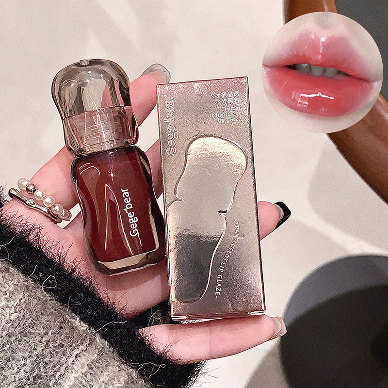Gege Bear Crystal Gloss Lip Tint — Autumn/Winter Hydrating Formula Mirror-Gloss Finish Youthful Plumping Effect — image 5