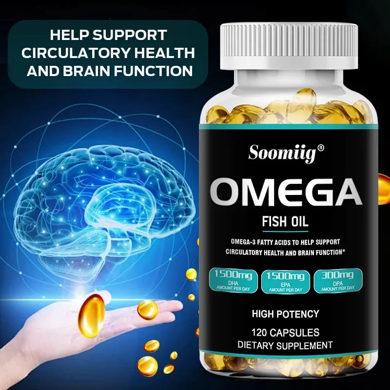 Omega 3 Fish Oil Softgels 3300mg High Po