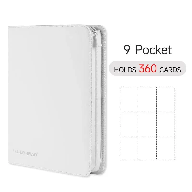 9/12 Pocket Zipper Card Binder אלבום כרטיסי מסחר כרטיס טעינת צד עמיד עבור mtg tcg עבור פוקימון עבור yugioh לכדורגל